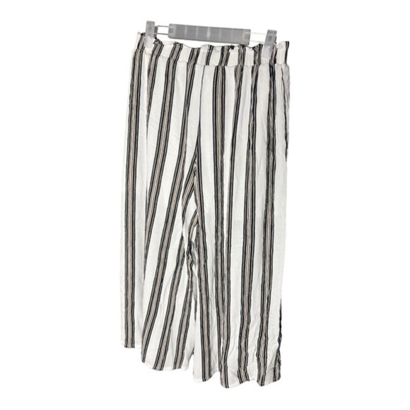 Simplee Striped Palazzo Pant with Slit Size Medium - Picture 2 of 5